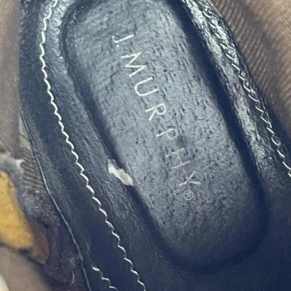 J. Murphy Ankle Boots Harness Brown Nubuck Zip Side Pull On Men's Size 9 M - Picture 7 of 10